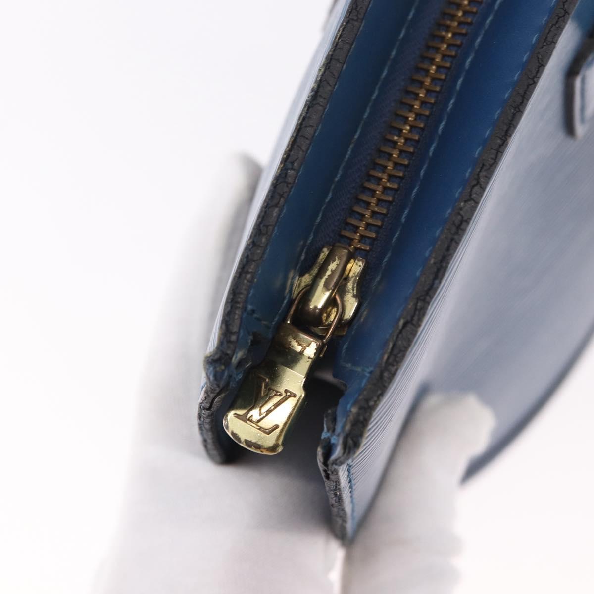LOUIS VUITTON Epi Saint Jacques Shoulder Bag Blue M52275 LV Auth ep14793