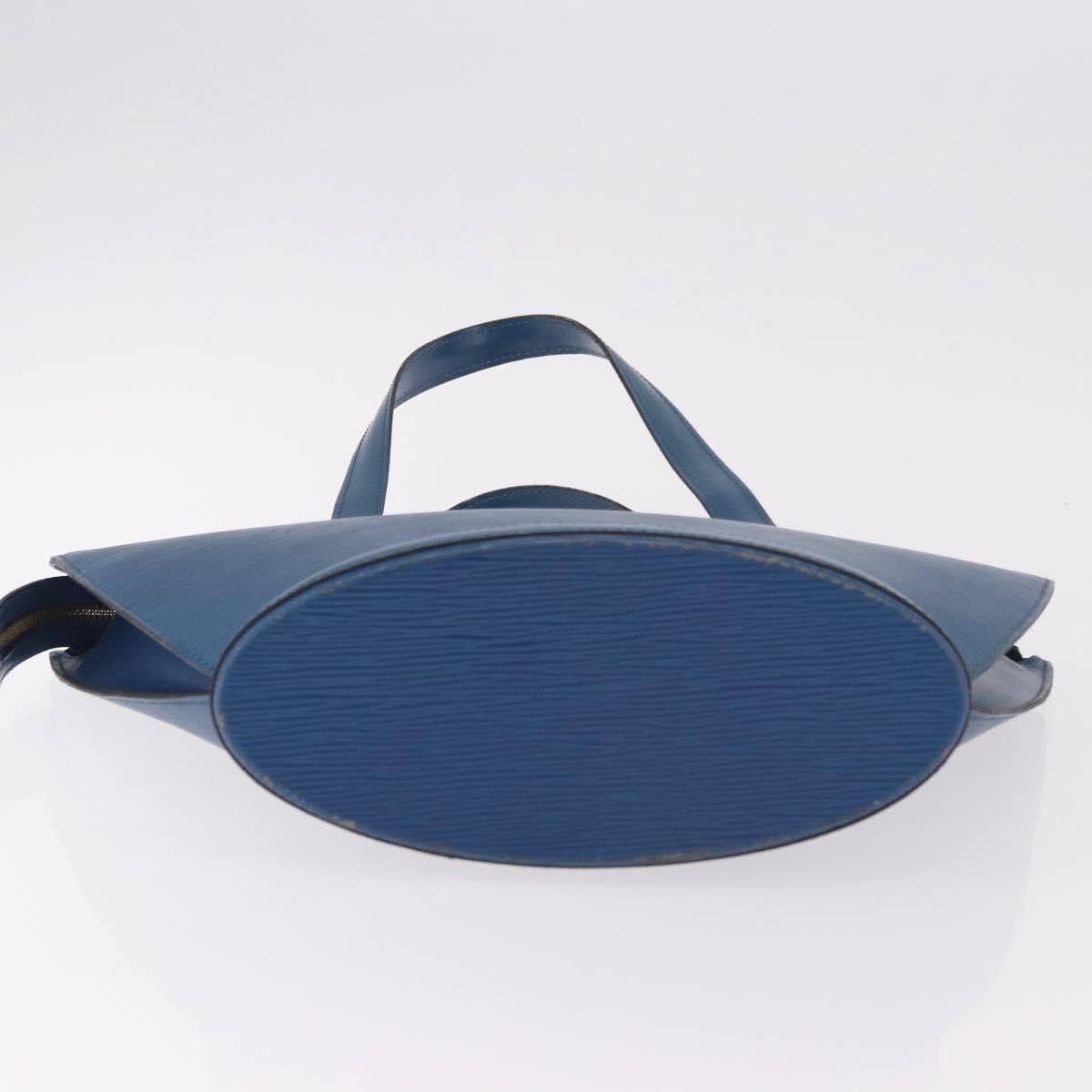 LOUIS VUITTON Epi Saint Jacques Shoulder Bag Blue M52275 LV Auth ep14793