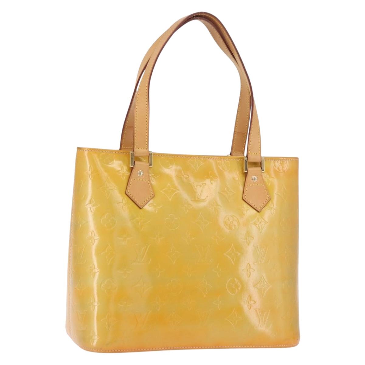LOUIS VUITTON Monogram Vernis Houston Hand Bag Gris M91053 LV Auth ep14797