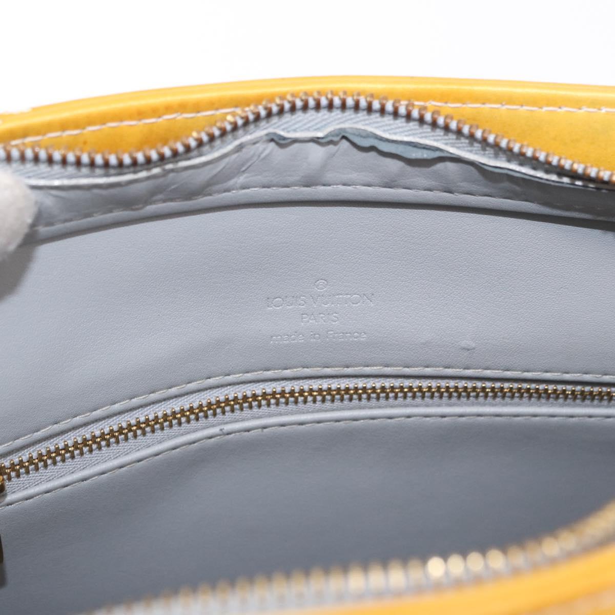 LOUIS VUITTON Monogram Vernis Houston Hand Bag Gris M91053 LV Auth ep14797