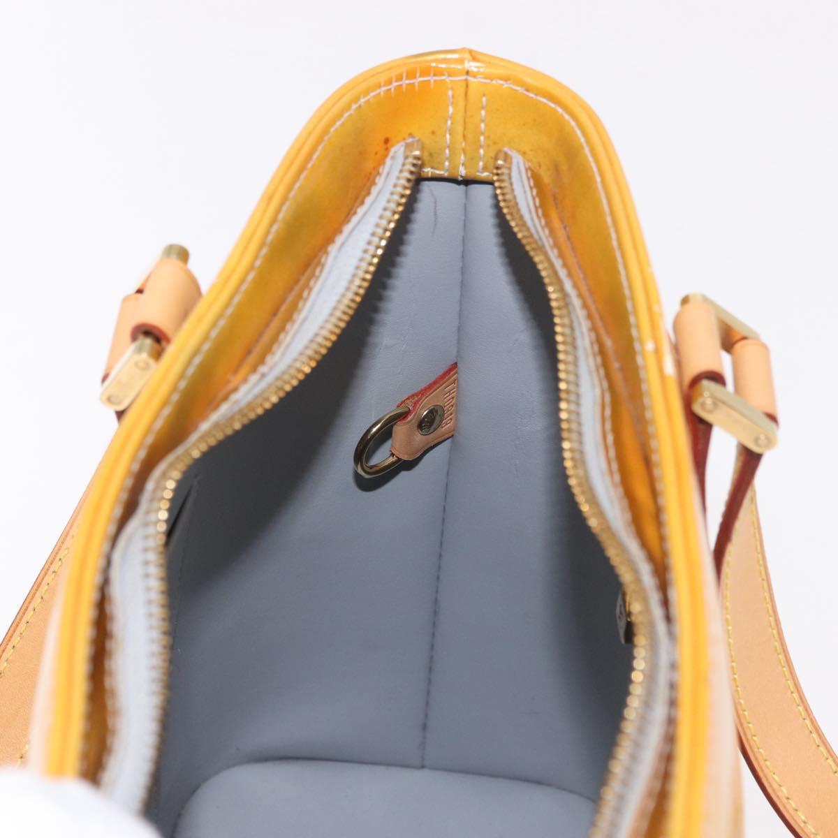 LOUIS VUITTON Monogram Vernis Houston Hand Bag Gris M91053 LV Auth ep14797
