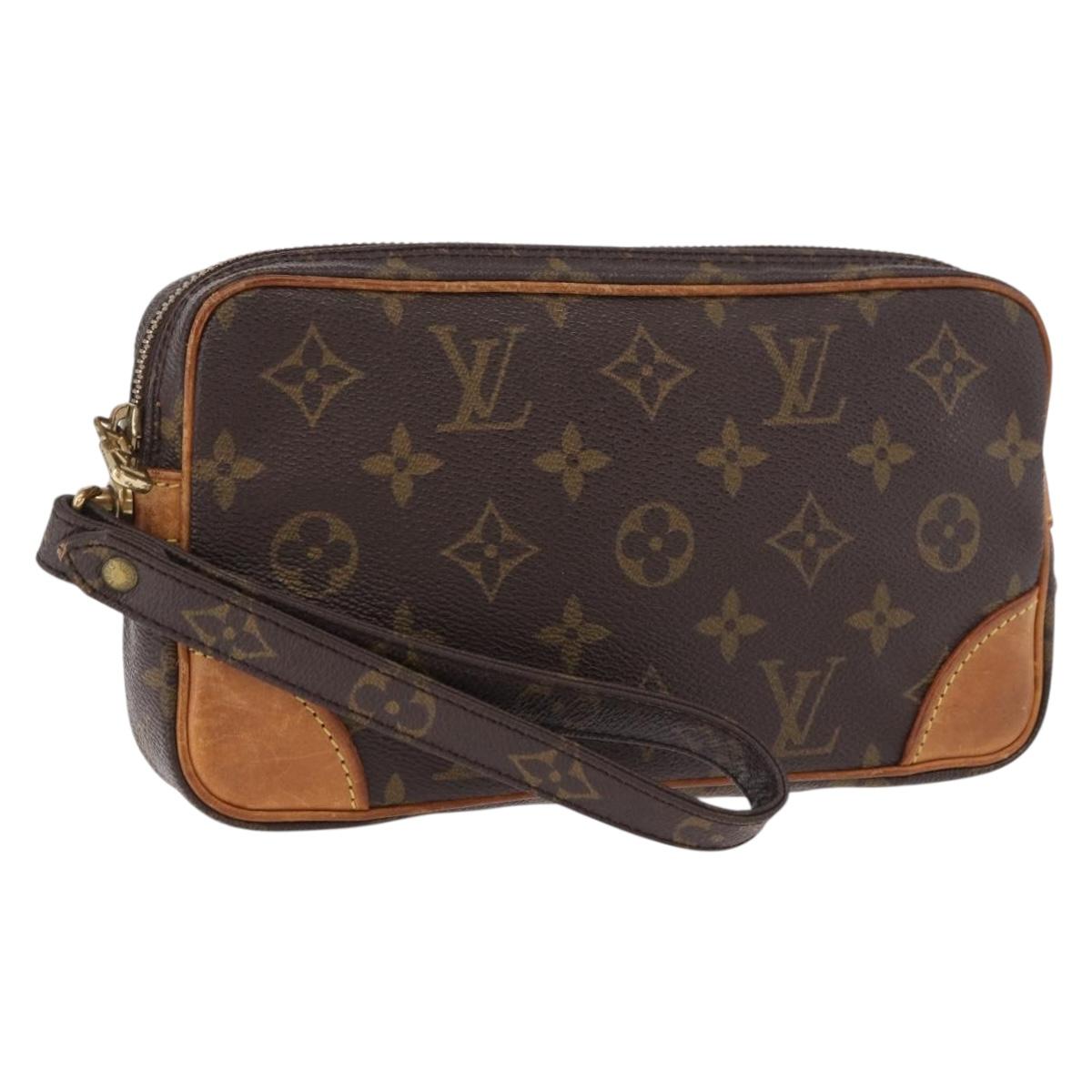 LOUIS VUITTON Monogram Marly Dragonne PM Clutch Bag M51827 LV Auth ep14798