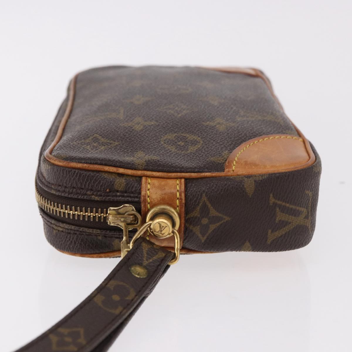 LOUIS VUITTON Monogram Marly Dragonne PM Clutch Bag M51827 LV Auth ep14798