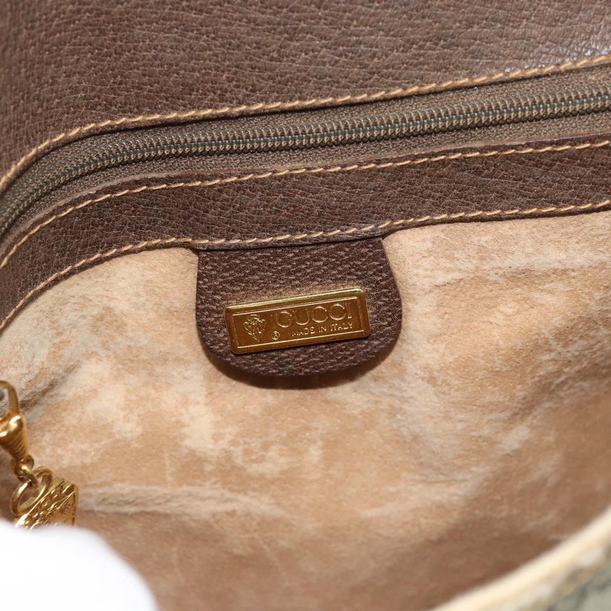 GUCCI GG Supreme Shoulder Bag PVC Beige Gold 001 115 4425 Auth ep14799