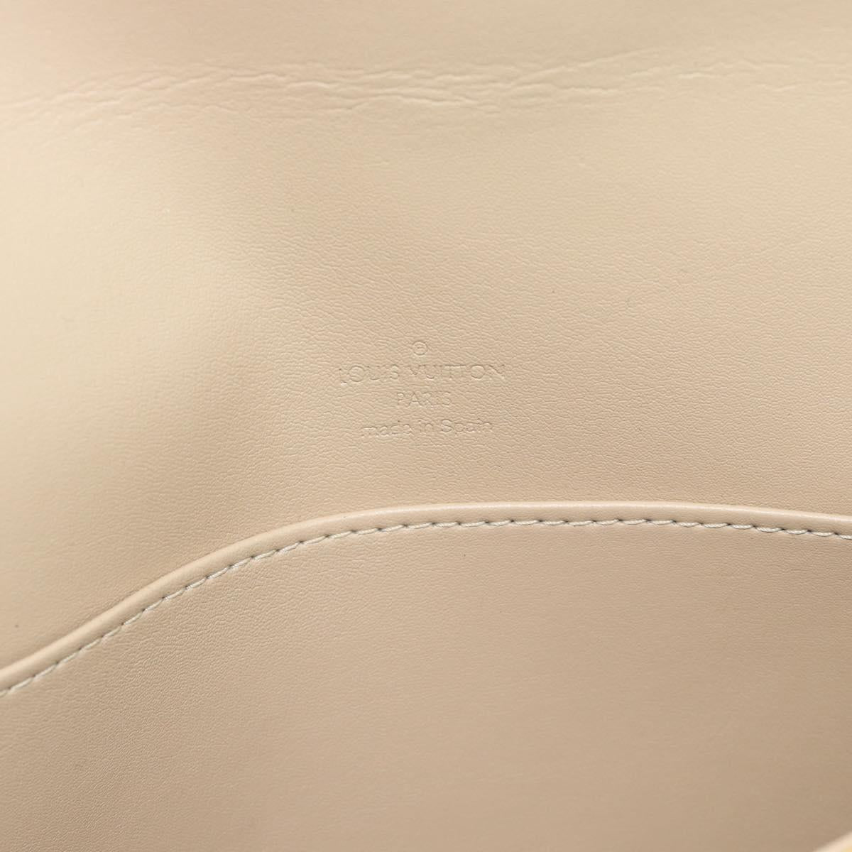 LOUIS VUITTON Monogram Vernis Thompson Street Bag Beige M91301 LV Auth ep14801