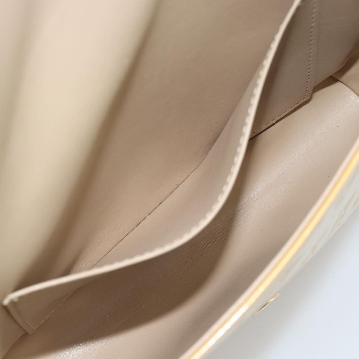 LOUIS VUITTON Monogram Vernis Thompson Street Bag Beige M91301 LV Auth ep14801