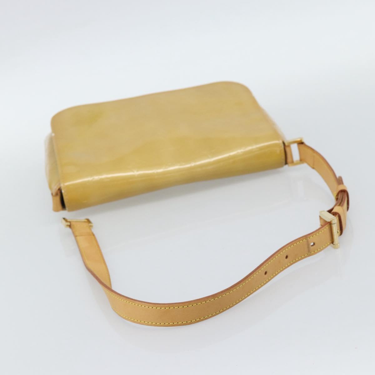 LOUIS VUITTON Monogram Vernis Thompson Street Bag Beige M91301 LV Auth ep14801