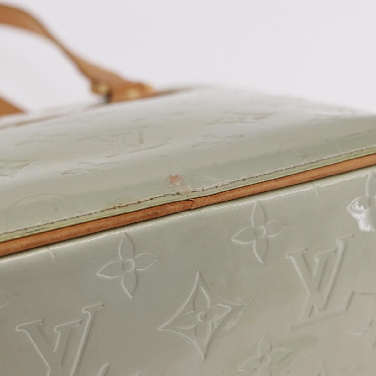 LOUIS VUITTON Monogram Vernis Houston Hand Bag Gris M91053 LV Auth ep14804