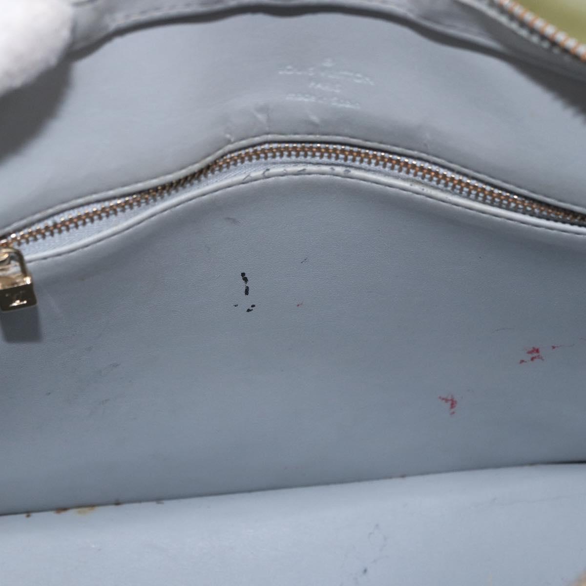 LOUIS VUITTON Monogram Vernis Houston Hand Bag Gris M91053 LV Auth ep14804