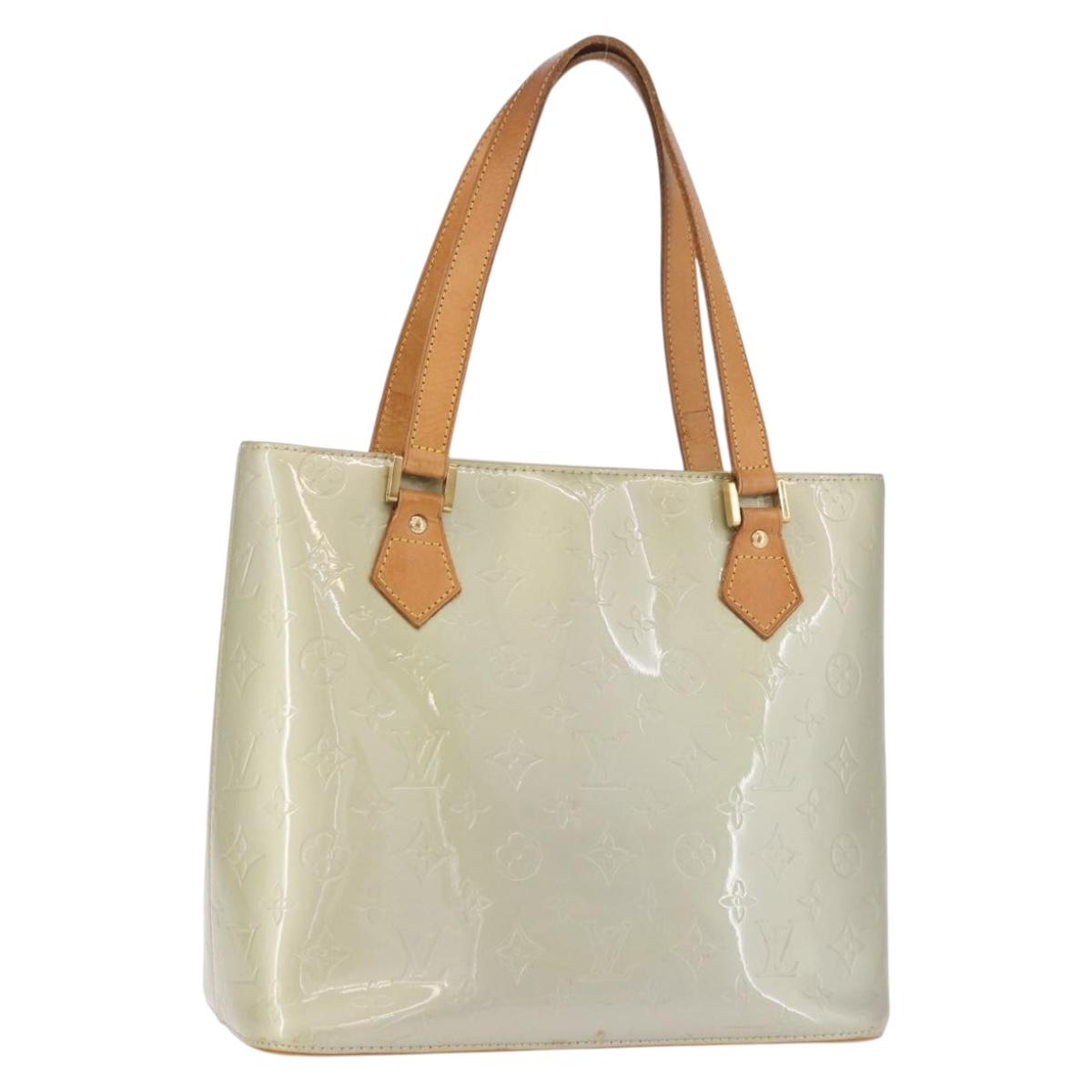 LOUIS VUITTON Monogram Vernis Houston Hand Bag Gris M91053 LV Auth ep14804