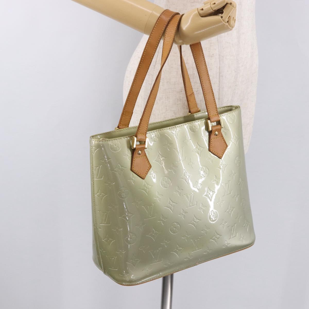 LOUIS VUITTON Monogram Vernis Houston Hand Bag Gris M91053 LV Auth ep14804