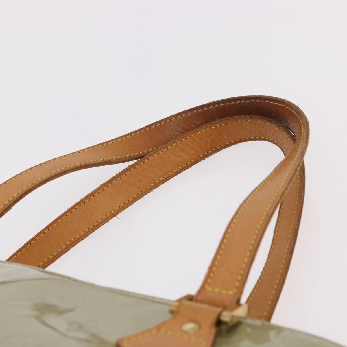 LOUIS VUITTON Monogram Vernis Houston Hand Bag Gris M91053 LV Auth ep14804