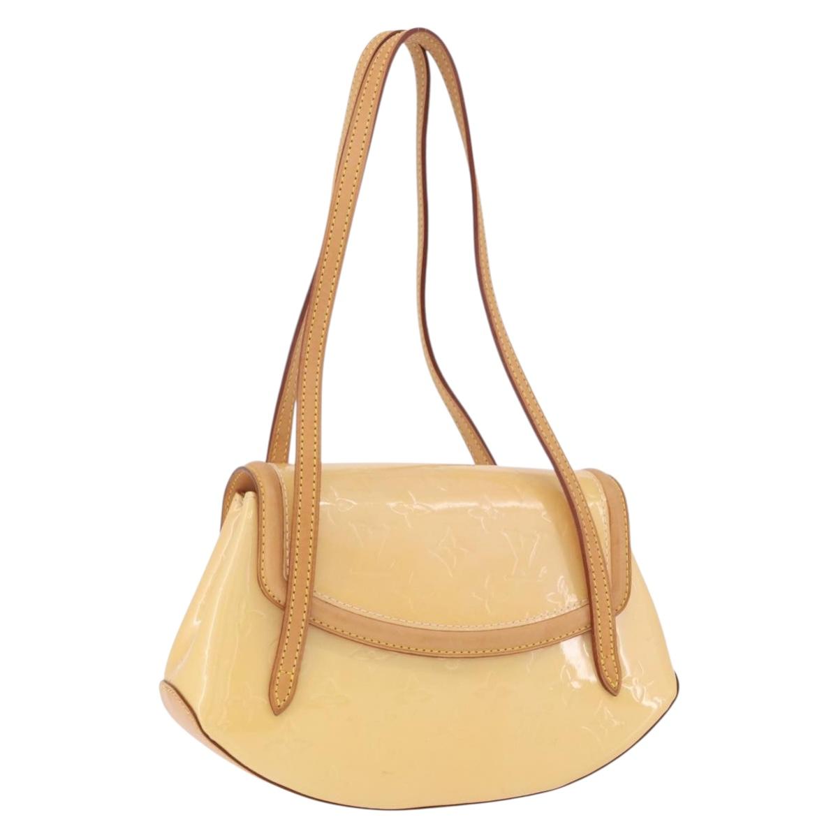 LOUIS VUITTON Vernis Biscayne Bay PM Bag Marshmallow Pink M91288 LV Auth ep14808