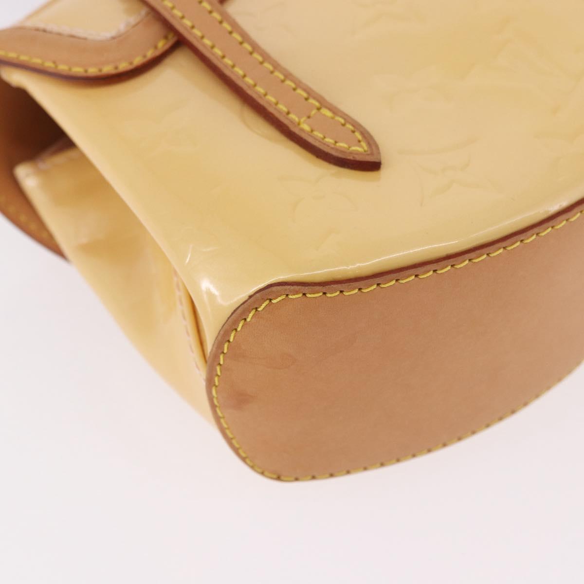 LOUIS VUITTON Vernis Biscayne Bay PM Bag Marshmallow Pink M91288 LV Auth ep14808