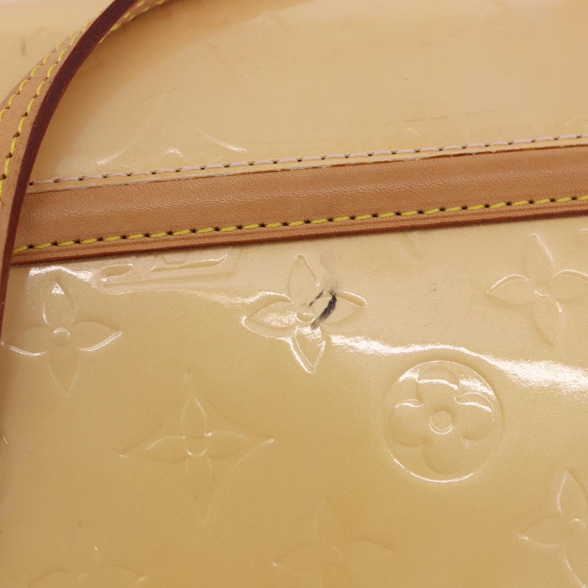 LOUIS VUITTON Vernis Biscayne Bay PM Bag Marshmallow Pink M91288 LV Auth ep14808