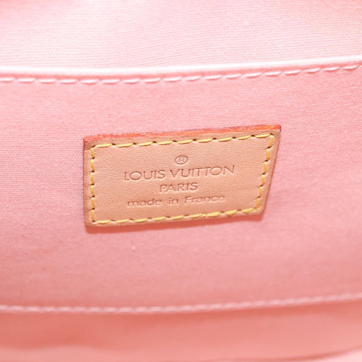 LOUIS VUITTON Vernis Biscayne Bay PM Bag Marshmallow Pink M91288 LV Auth ep14808
