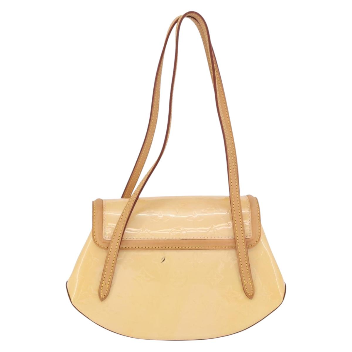 LOUIS VUITTON Vernis Biscayne Bay PM Bag Marshmallow Pink M91288 LV Auth ep14808