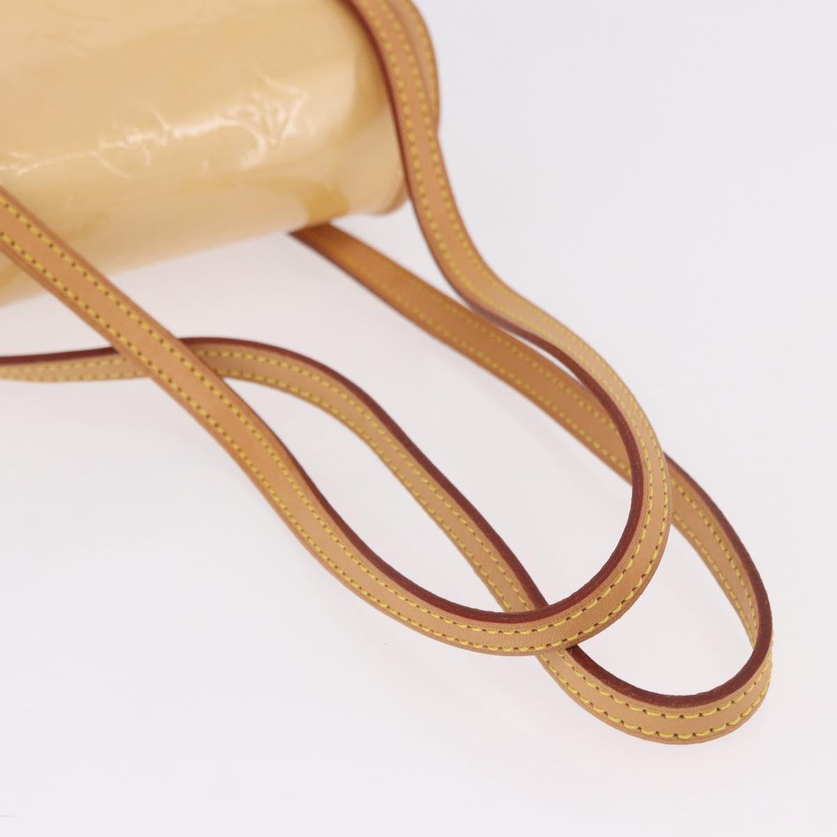 LOUIS VUITTON Vernis Biscayne Bay PM Bag Marshmallow Pink M91288 LV Auth ep14808