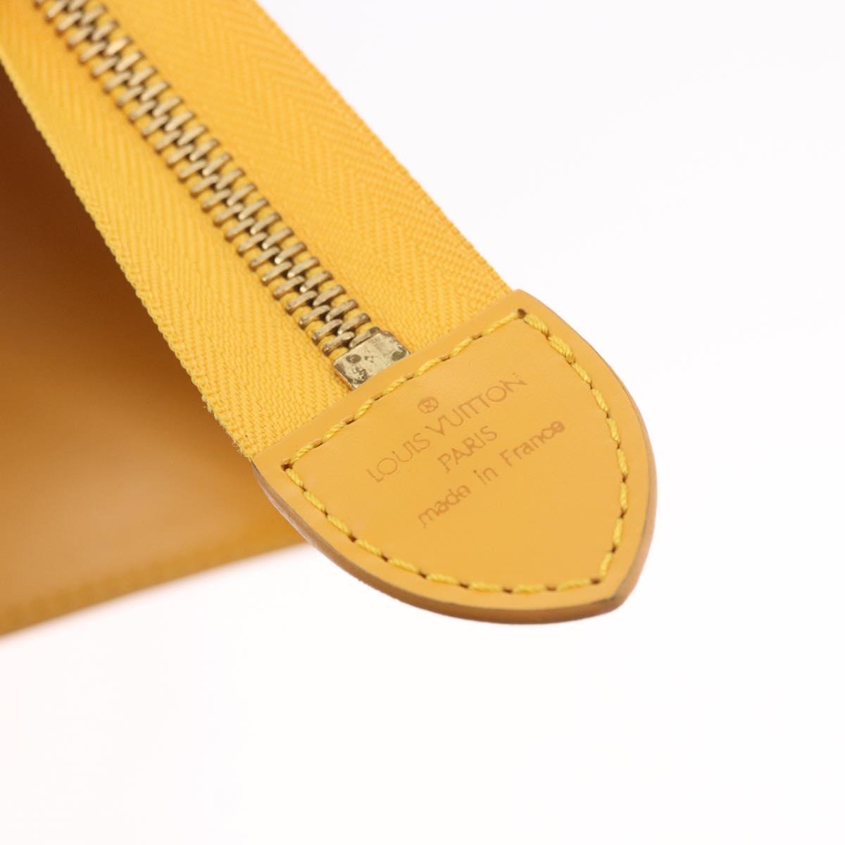 LOUIS VUITTON Epi Sac Triangle Hand Bag Yellow M52099 LV Auth ep14809