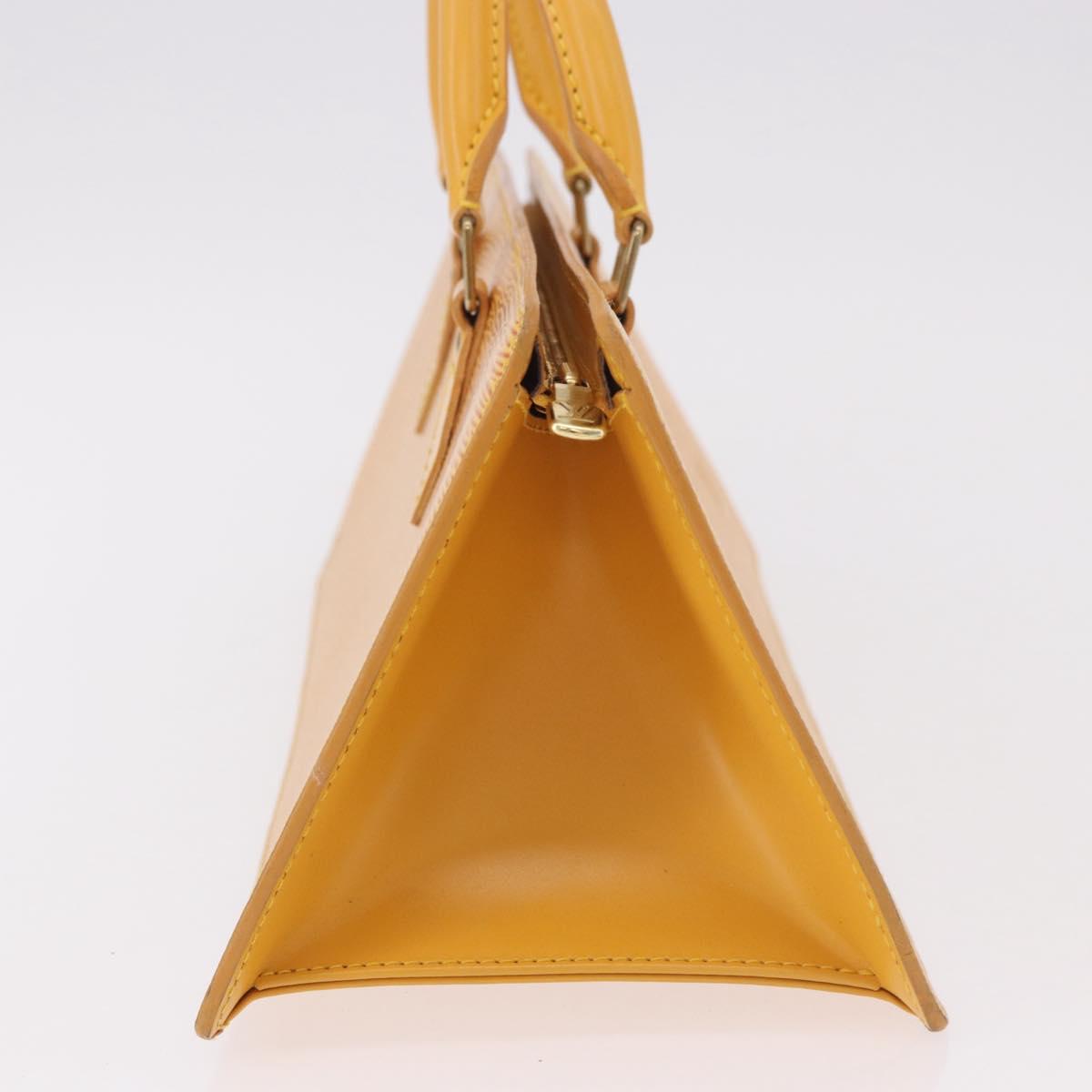 LOUIS VUITTON Epi Sac Triangle Hand Bag Yellow M52099 LV Auth ep14809