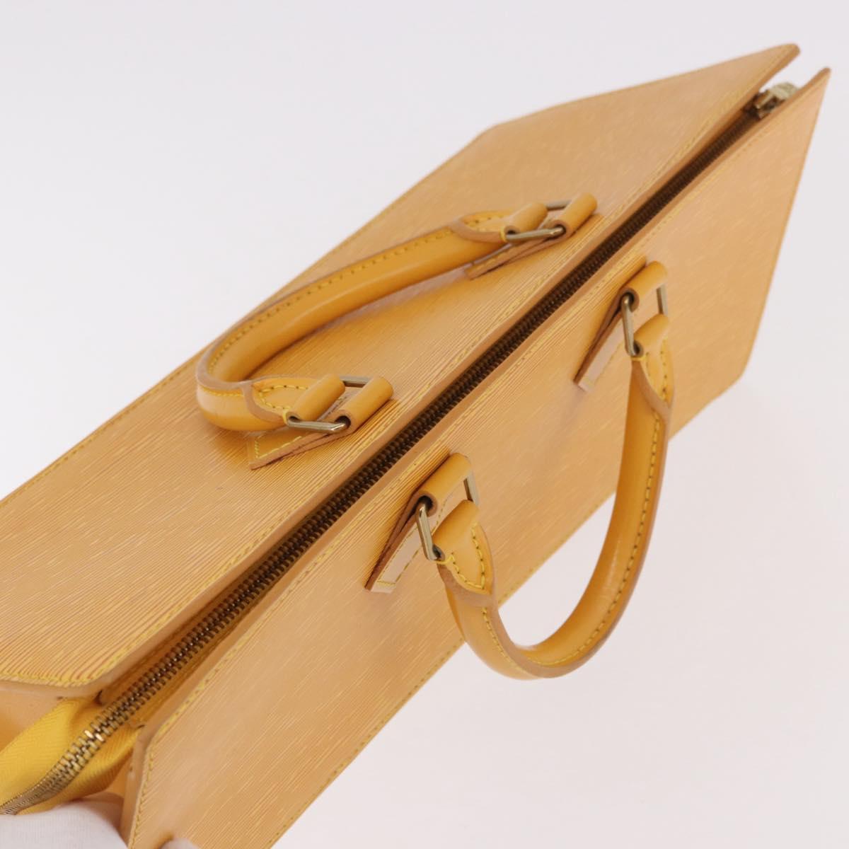 LOUIS VUITTON Epi Sac Triangle Hand Bag Yellow M52099 LV Auth ep14809