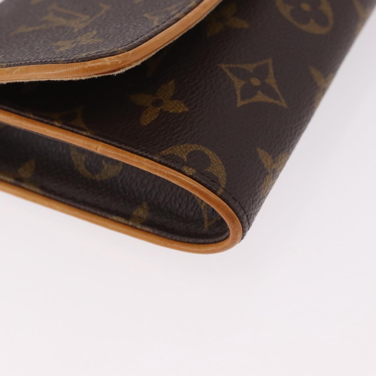 LOUIS VUITTON Monogram Pochette Twin GM Shoulder Bag M51852 LV Auth ep14810