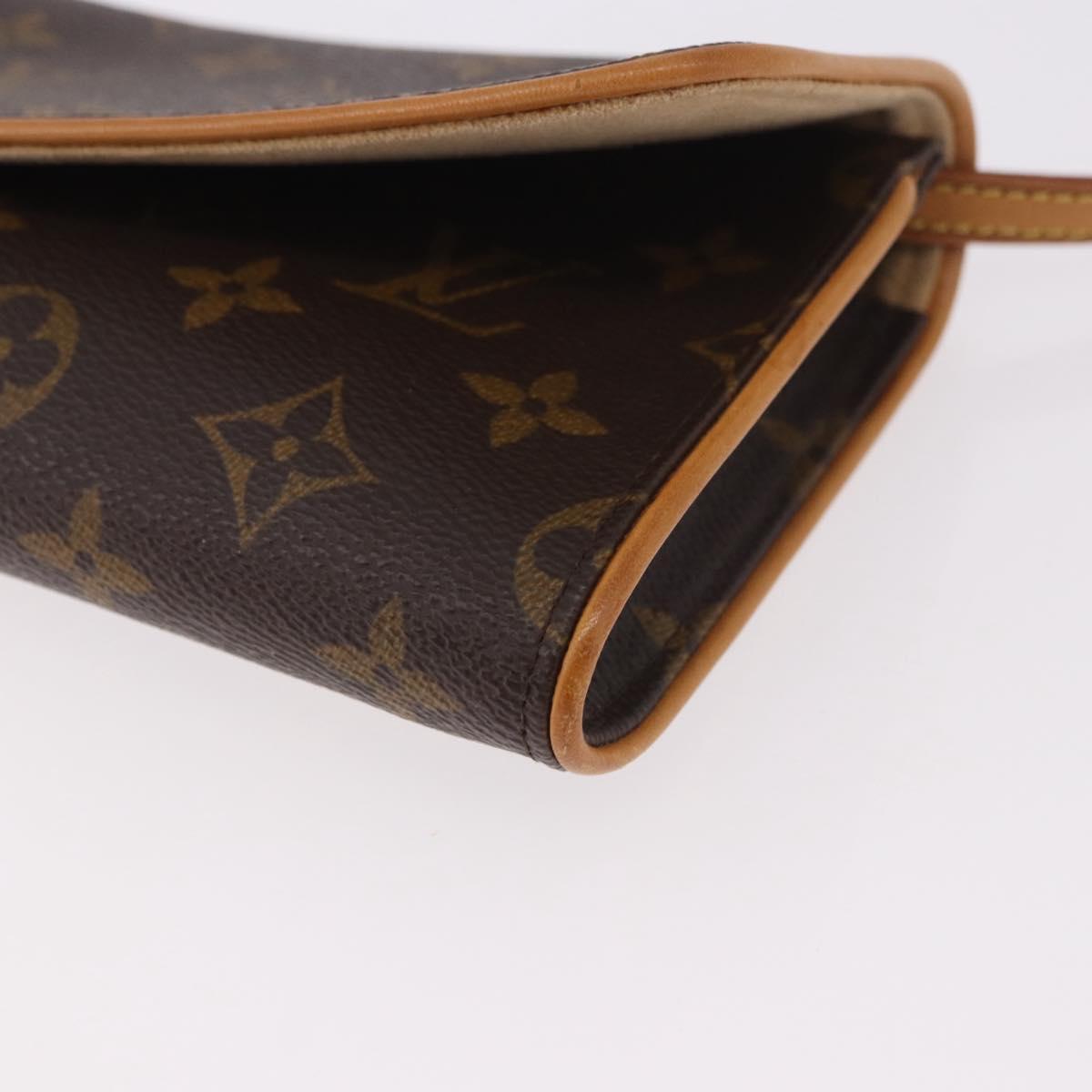 LOUIS VUITTON Monogram Pochette Twin GM Shoulder Bag M51852 LV Auth ep14810