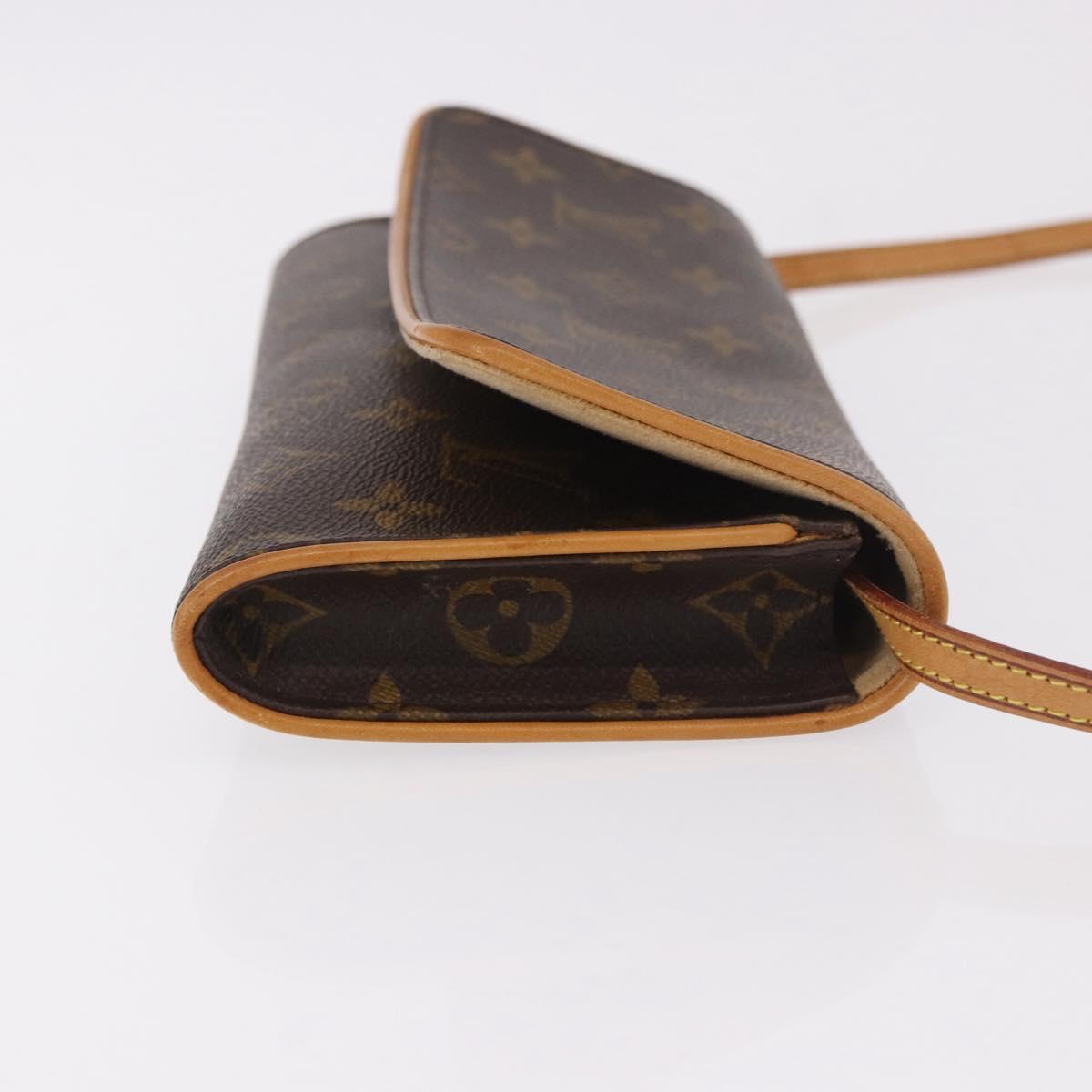LOUIS VUITTON Monogram Pochette Twin GM Shoulder Bag M51852 LV Auth ep14810