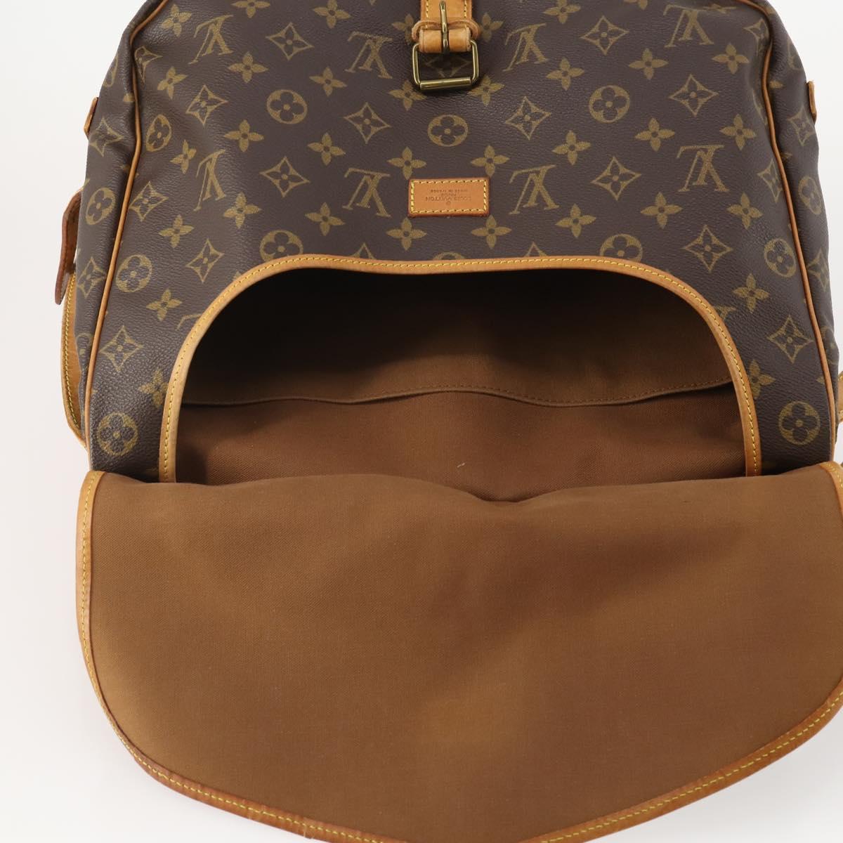 LOUIS VUITTON Monogram Saumur 35 Shoulder Bag M42254 LV Auth ep14817