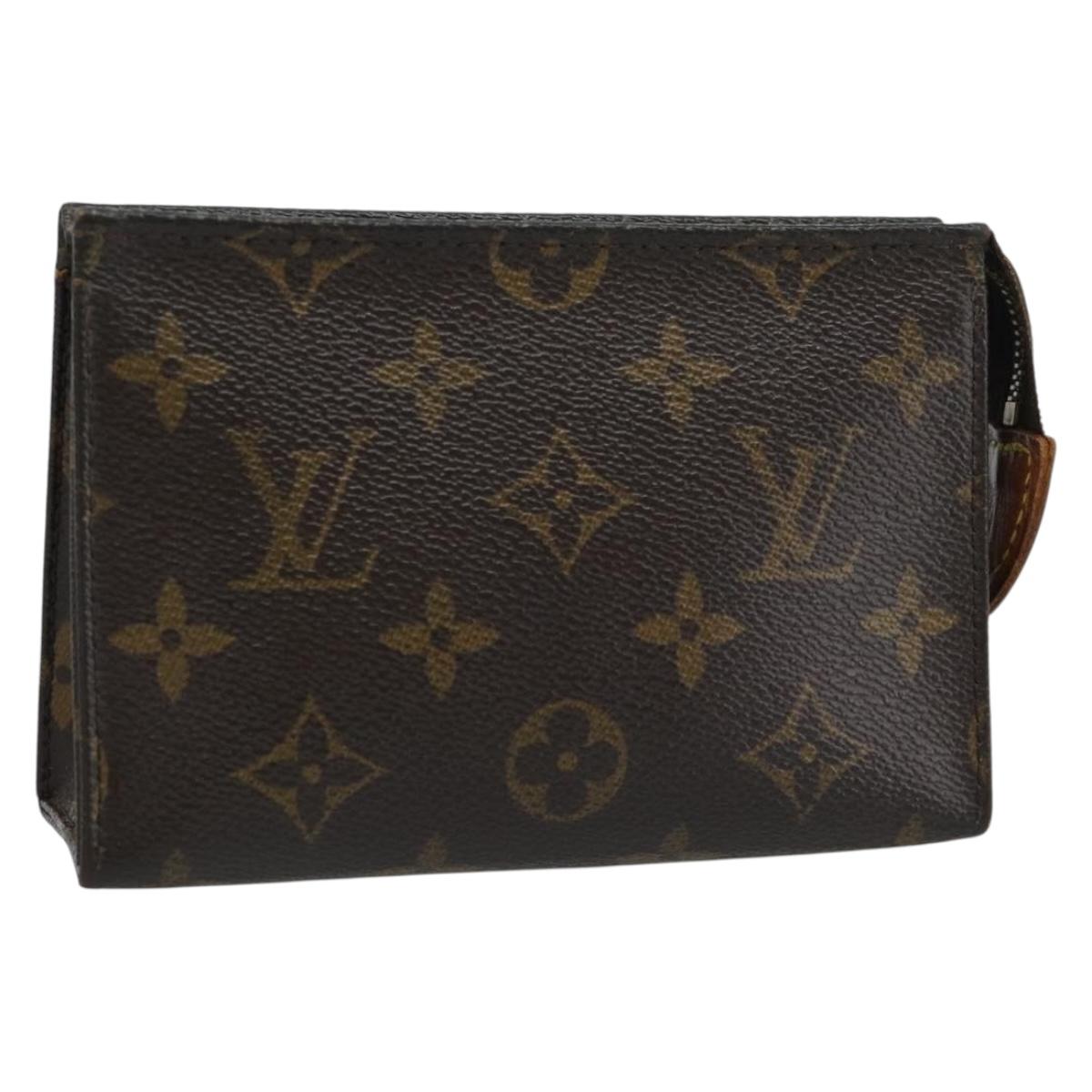 LOUIS VUITTON Monogram Poche Toilette 15 Pouch M47546 LV Auth ep14823