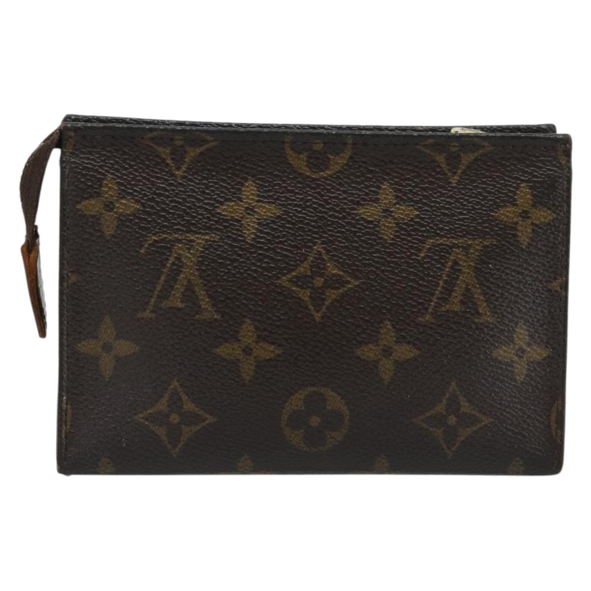 LOUIS VUITTON Monogram Poche Toilette 15 Pouch M47546 LV Auth ep14823