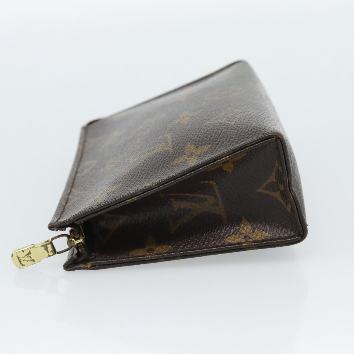 LOUIS VUITTON Monogram Poche Toilette 15 Pouch M47546 LV Auth ep14823
