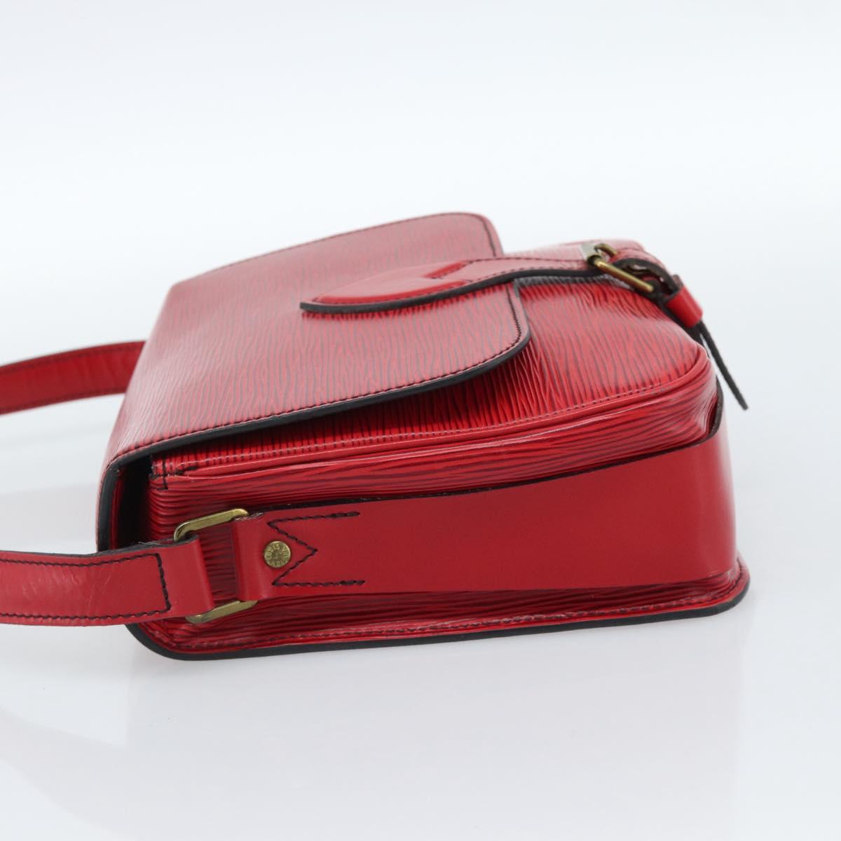 LOUIS VUITTON Epi Cartouchiere MM Shoulder Bag Red M52247 LV Auth ep14826