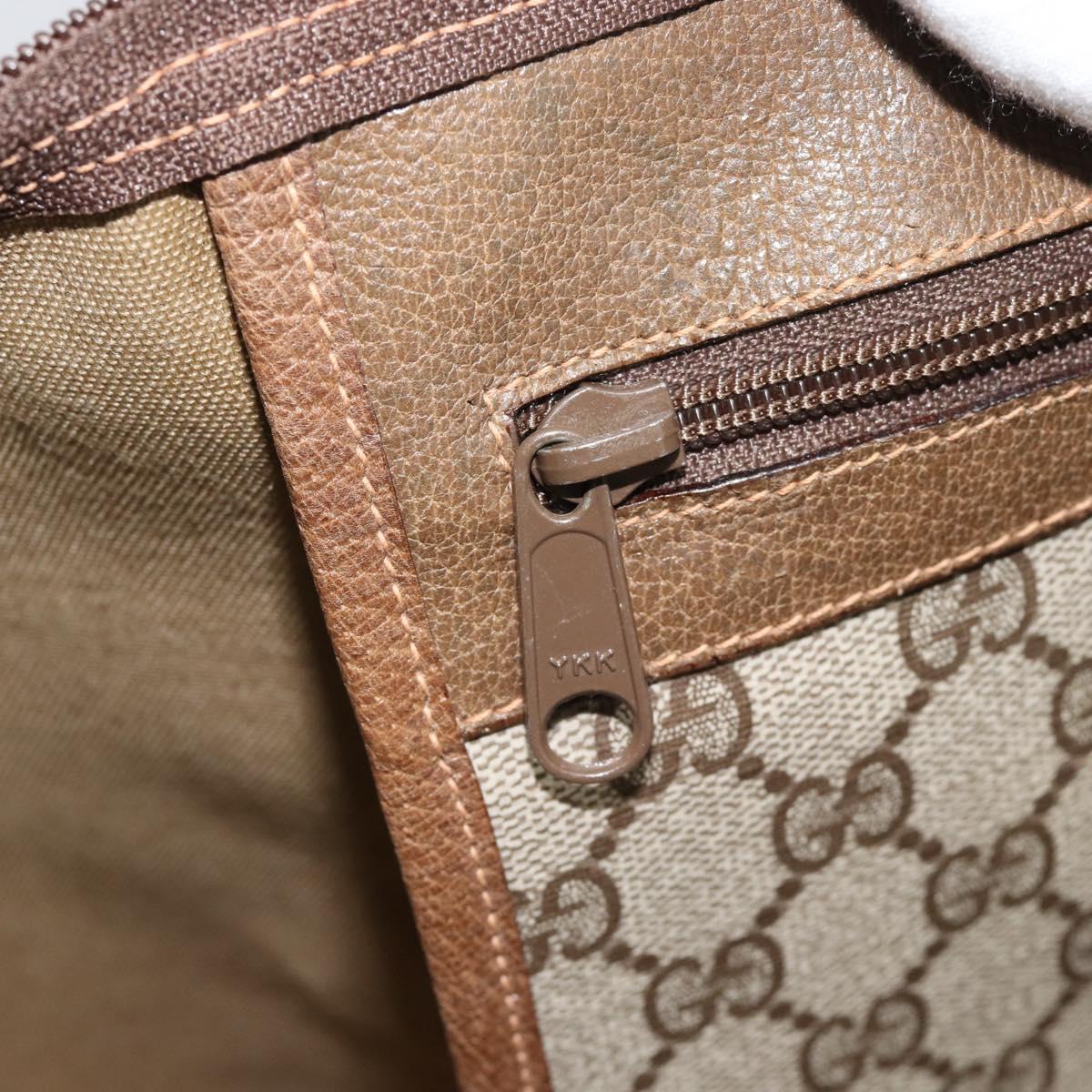 GUCCI GG Supreme Web Sherry Line Boston Bag PVC Beige Red 89 19 012 Auth ep14831
