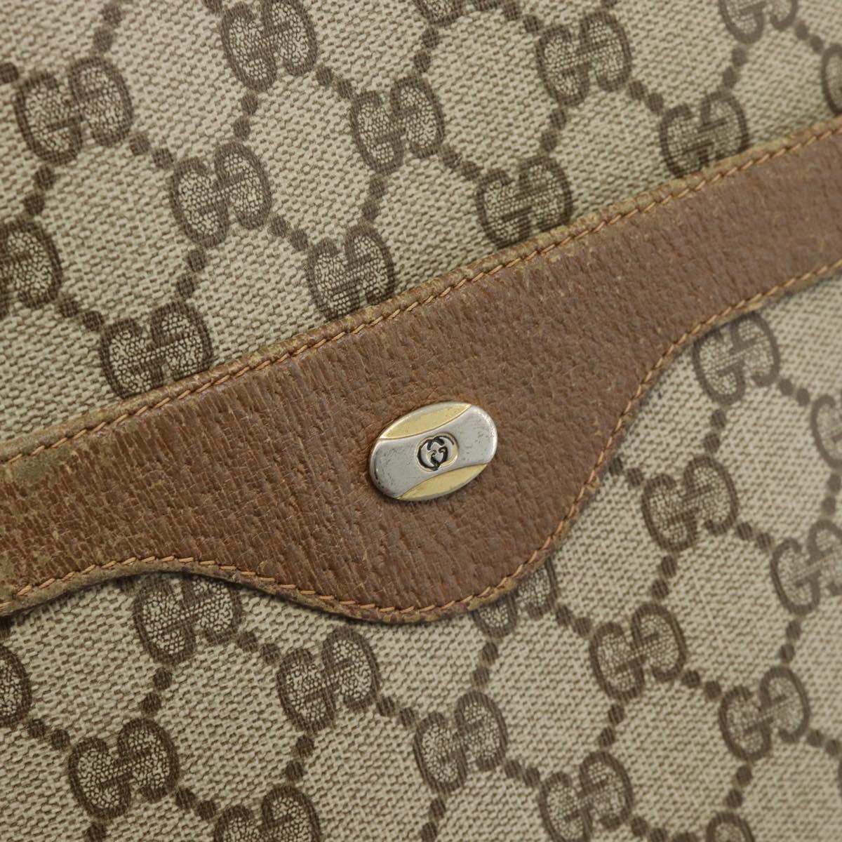 GUCCI GG Supreme Web Sherry Line Tote Bag PVC Beige Red 39 02 003 Auth ep14832