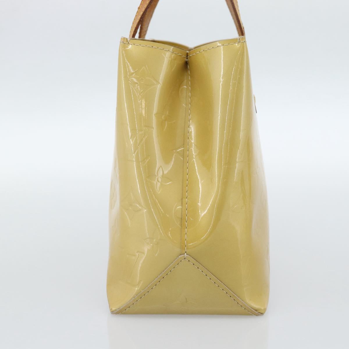 LOUIS VUITTON Monogram Vernis Reade PM Hand Bag Beige M91144 LV Auth ep14840