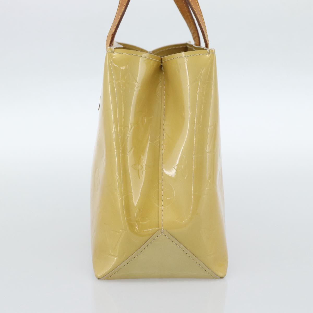 LOUIS VUITTON Monogram Vernis Reade PM Hand Bag Beige M91144 LV Auth ep14840