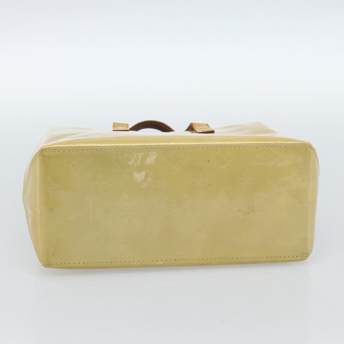 LOUIS VUITTON Monogram Vernis Reade PM Hand Bag Beige M91144 LV Auth ep14840