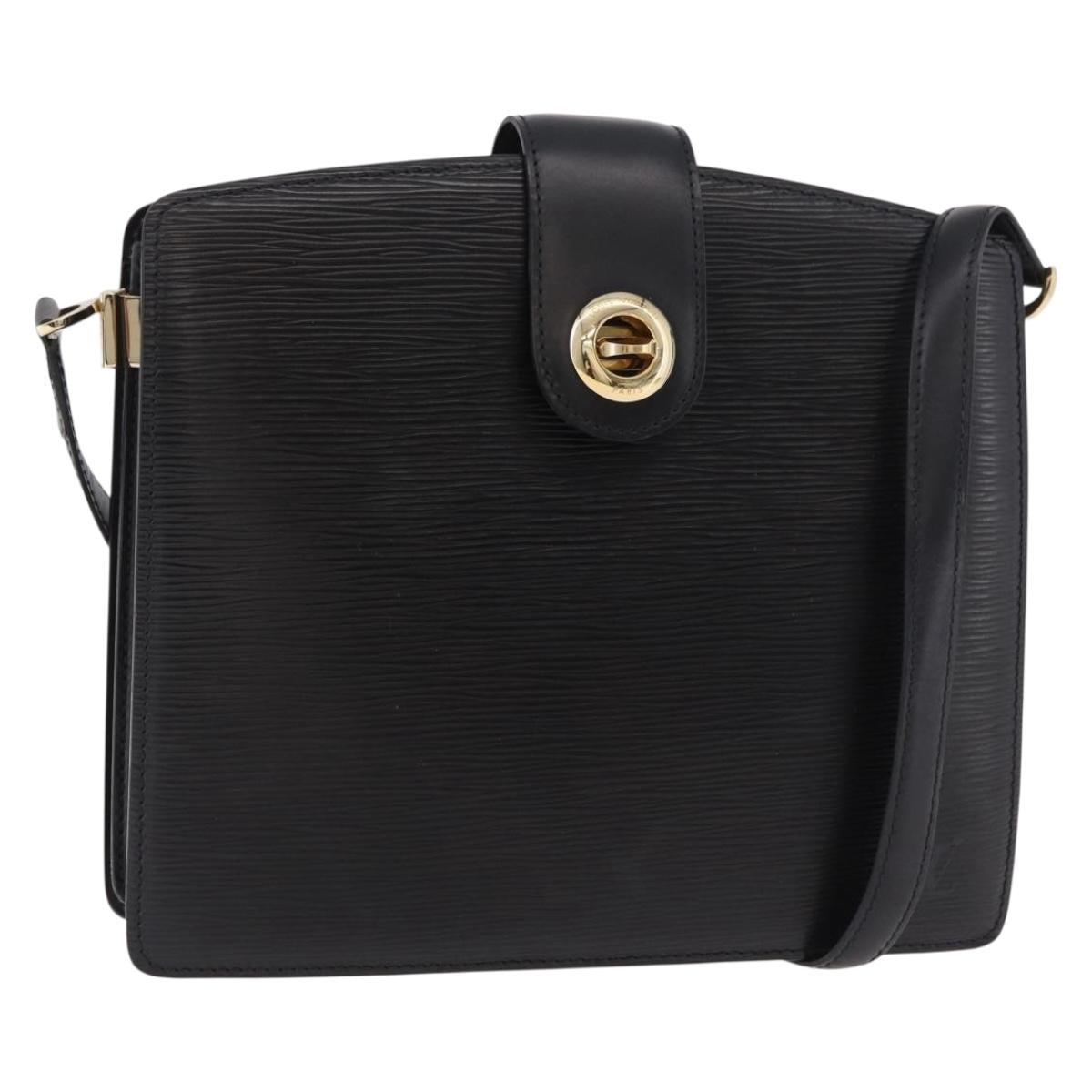 LOUIS VUITTON Epi Capuchin Shoulder Bag Black M52342 LV Auth ep14847
