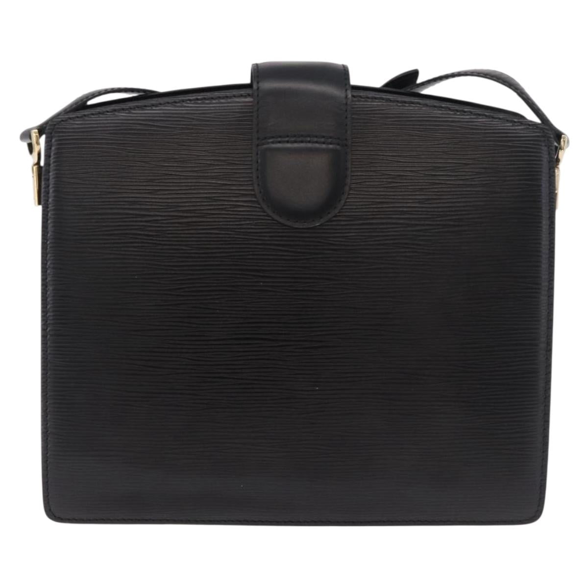 LOUIS VUITTON Epi Capuchin Shoulder Bag Black M52342 LV Auth ep14847
