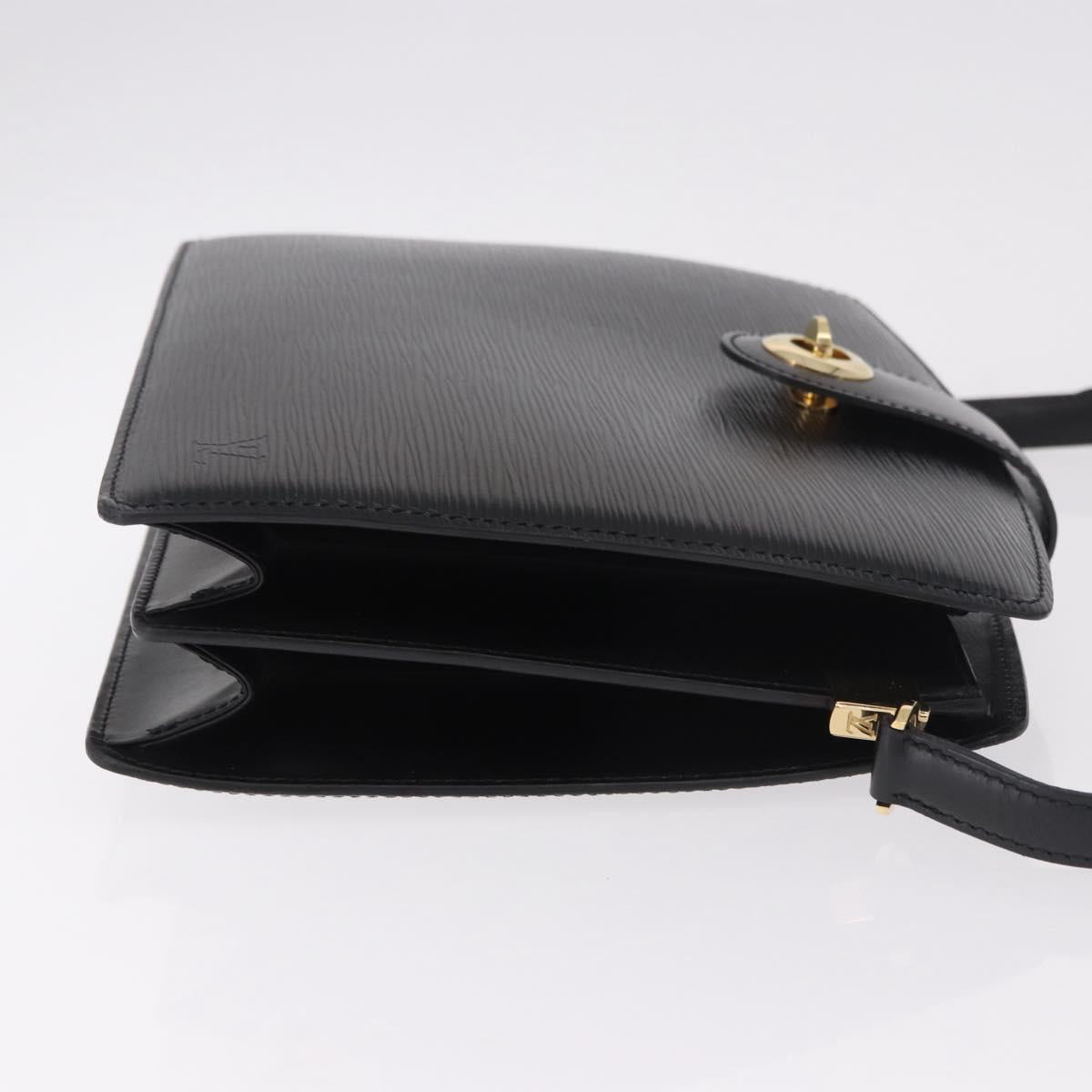 LOUIS VUITTON Epi Capuchin Shoulder Bag Black M52342 LV Auth ep14847