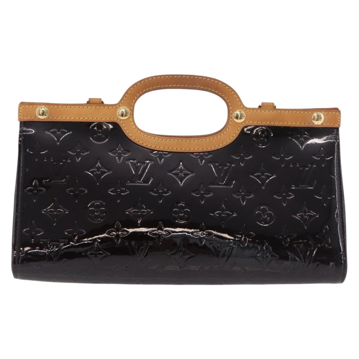 LOUIS VUITTON Vernis Roxbury Drive Hand Bag Amarante M91995 LV Auth ep14852