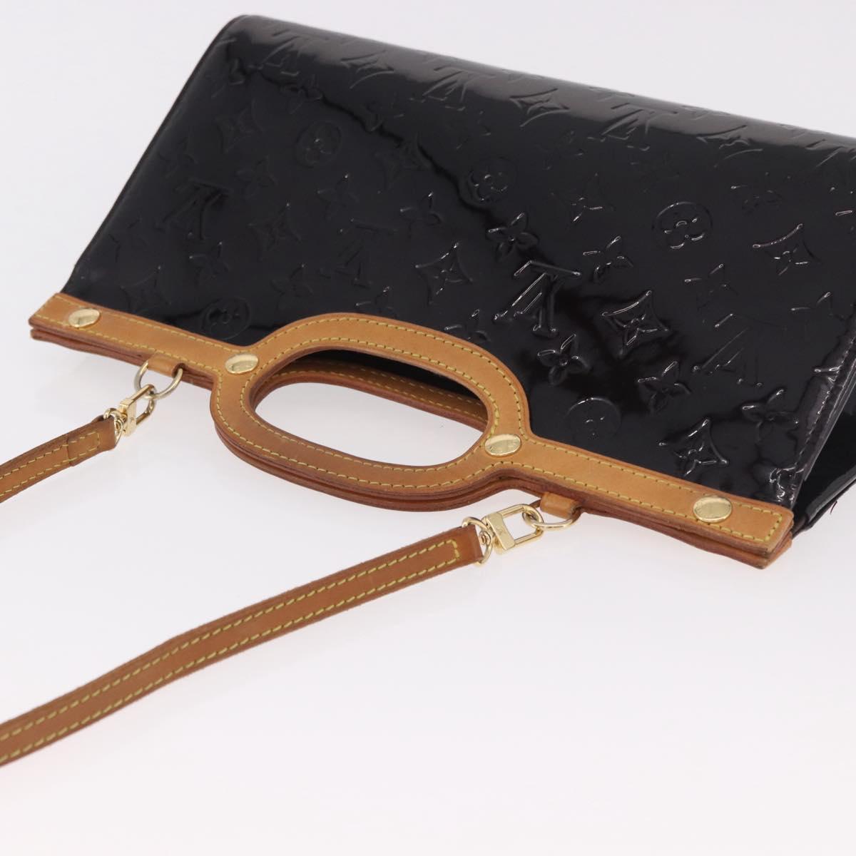 LOUIS VUITTON Vernis Roxbury Drive Hand Bag Amarante M91995 LV Auth ep14852