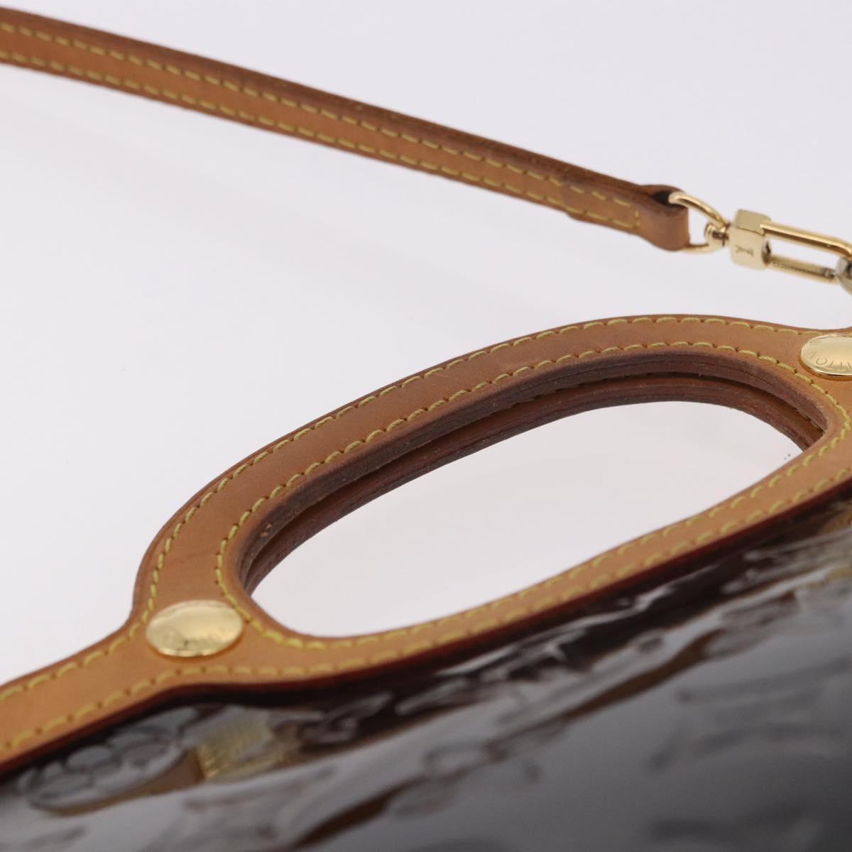 LOUIS VUITTON Vernis Roxbury Drive Hand Bag Amarante M91995 LV Auth ep14852