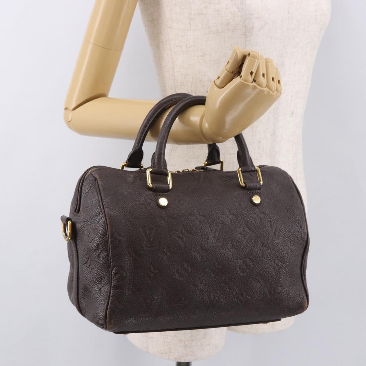 LOUIS VUITTON Empreinte Speedy Bandouliere 25 Bag 2way Tail M40761 Auth ep14854