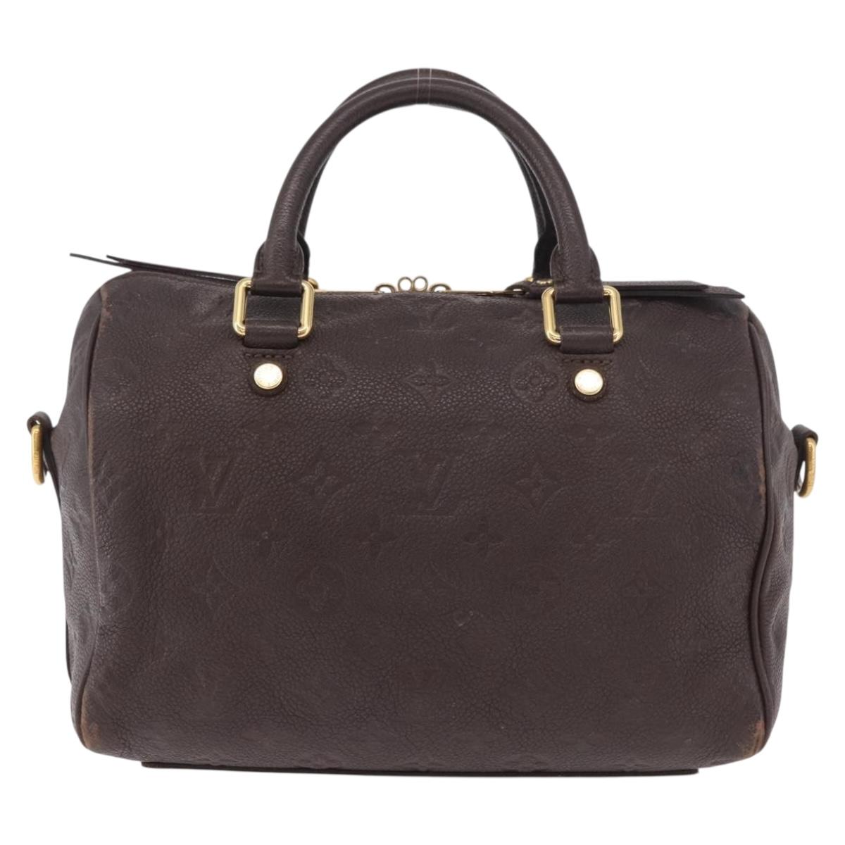 LOUIS VUITTON Empreinte Speedy Bandouliere 25 Bag 2way Tail M40761 Auth ep14854
