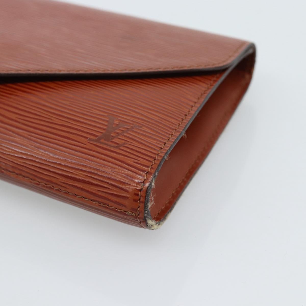 LOUIS VUITTON Epi Art Deco Clutch Bag Brown M52633 LV Auth ep14856