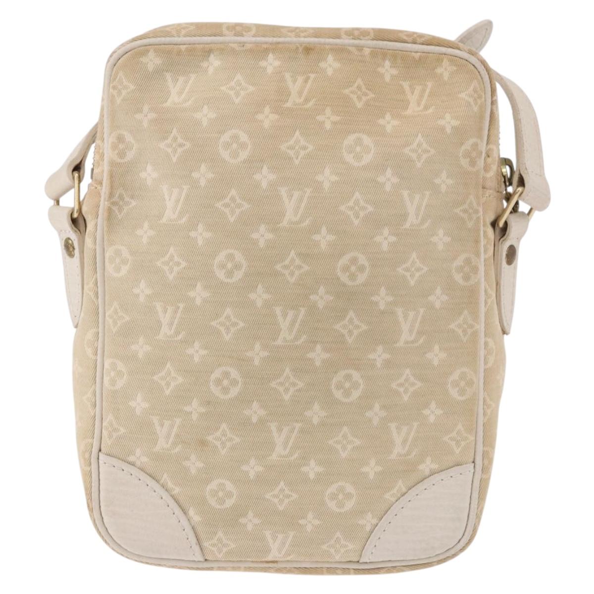 LOUIS VUITTON Monogram Mini Lin Danube Shoulder Bag Dunne M95318 LV Auth ep14858