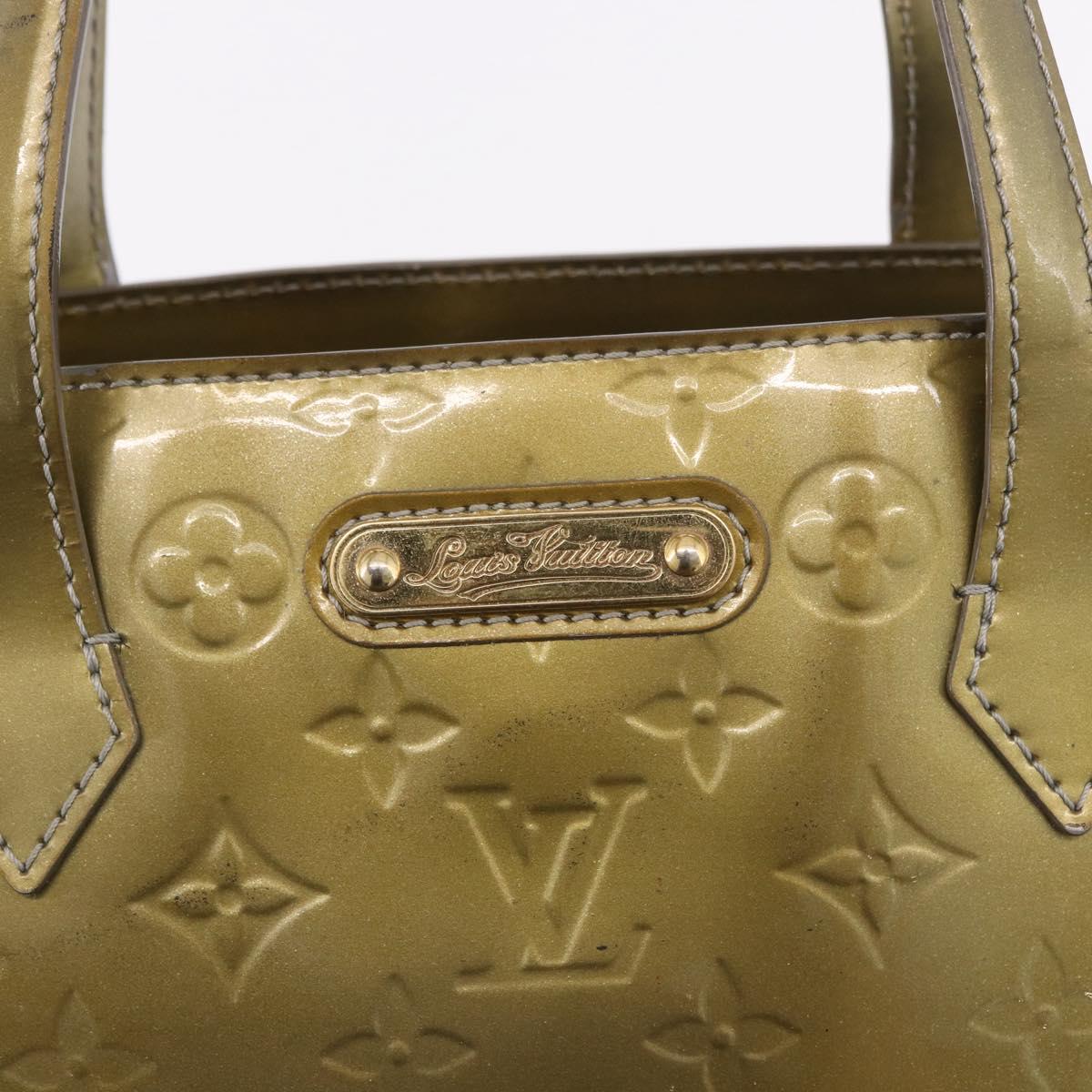 LOUIS VUITTON Monogram Vernis Wilshire GM Tote Bag Gris Art Deco LV Auth ep14862