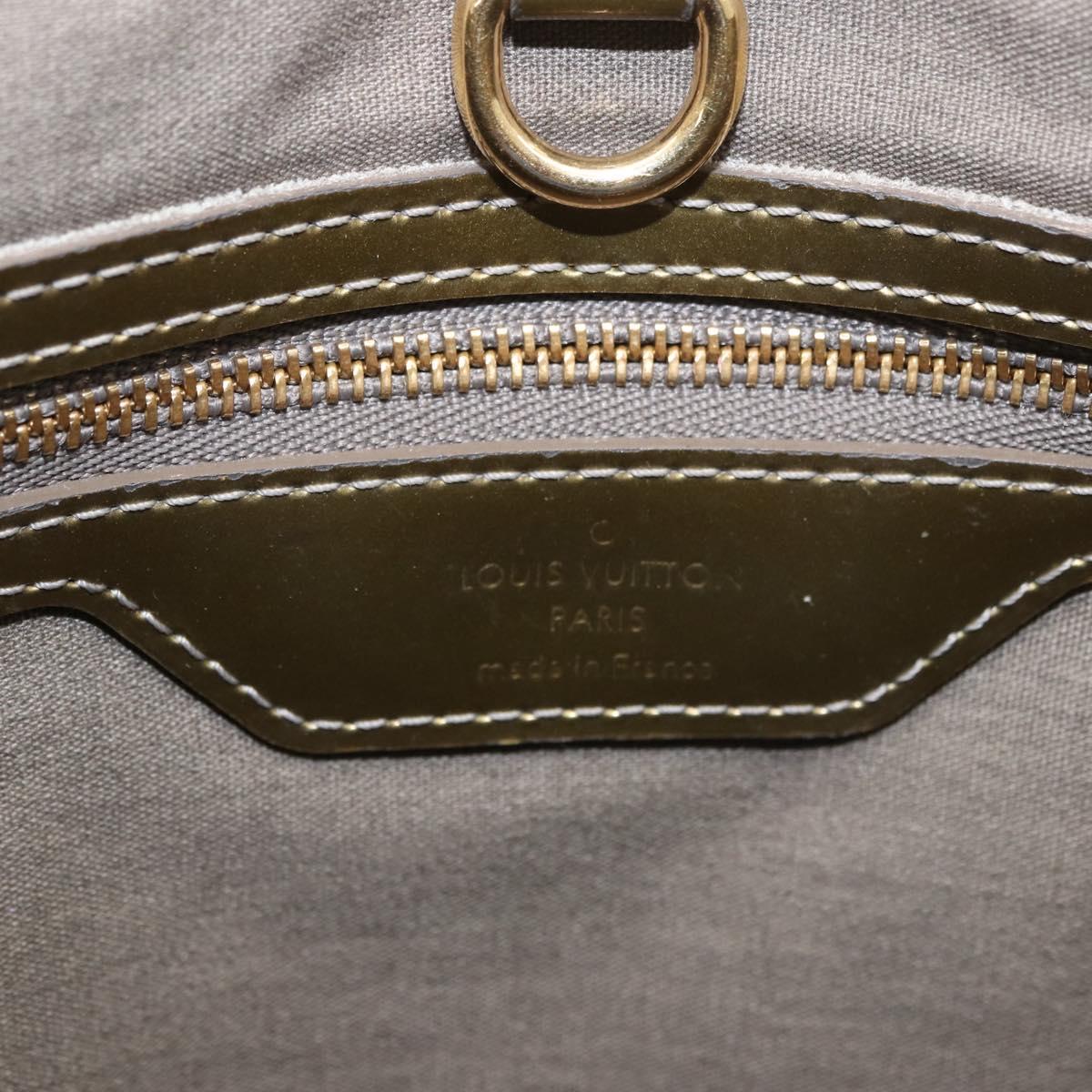 LOUIS VUITTON Monogram Vernis Wilshire GM Tote Bag Gris Art Deco LV Auth ep14862